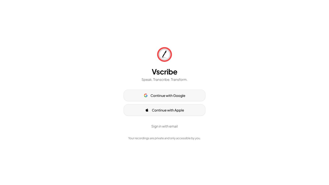 Vscribe — AI Voice Notes & Transcription