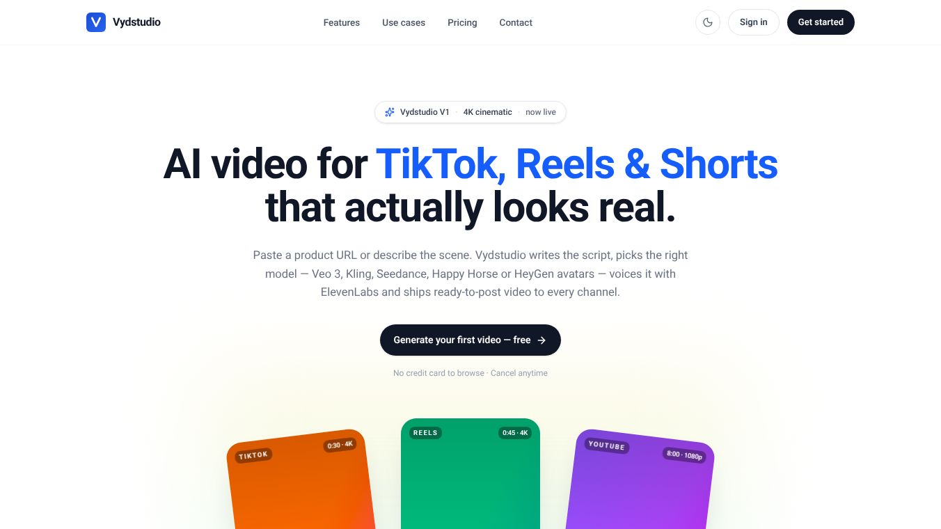 Vydstudio is now live