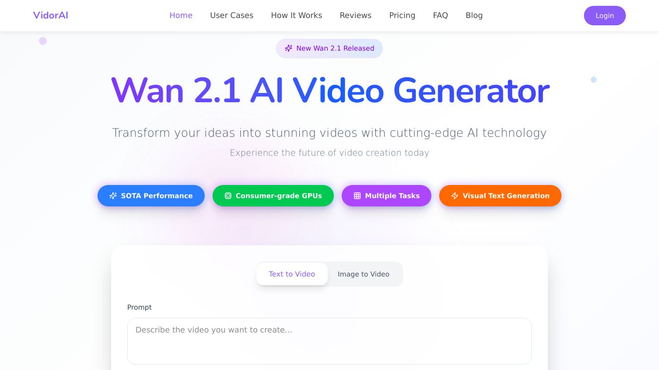Wan 2.1 AI Video Generator