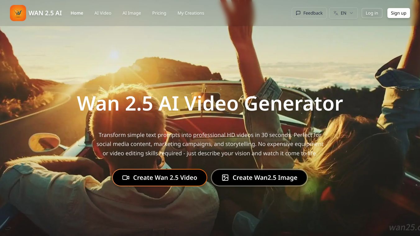 Wan 2.5 AI Video Generator