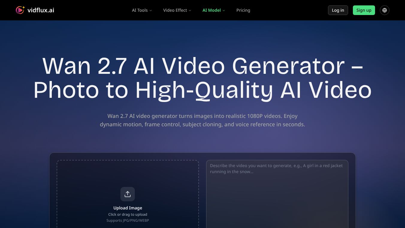 Wan 2.7 AI Video Generator