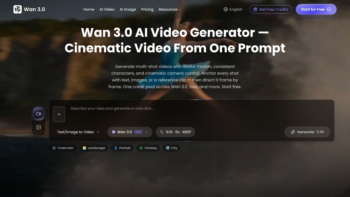 Wan 3.0 AI Video Generator