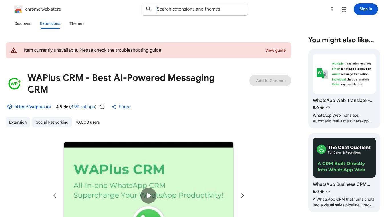 WAPlus CRM - AI-Powered Messaging CRM