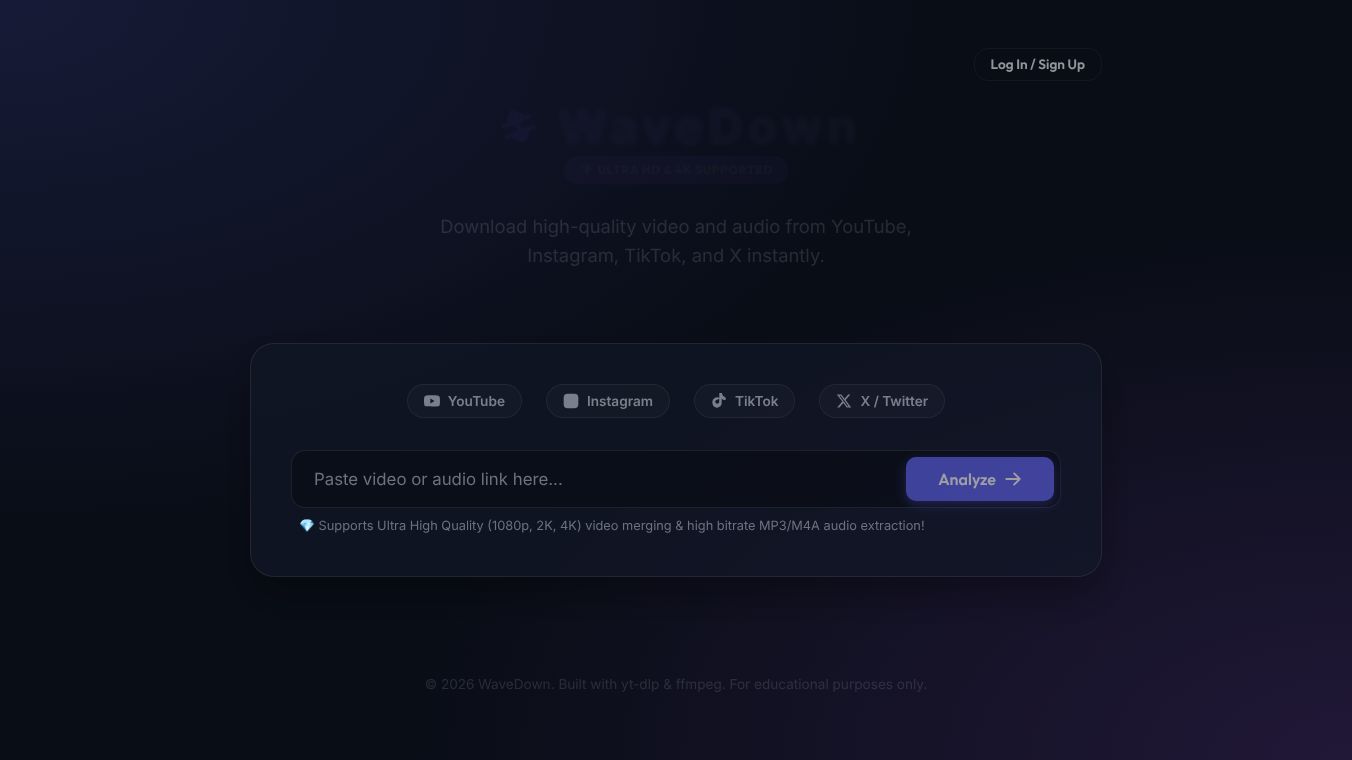 WaveDown Video & Audio Downloader