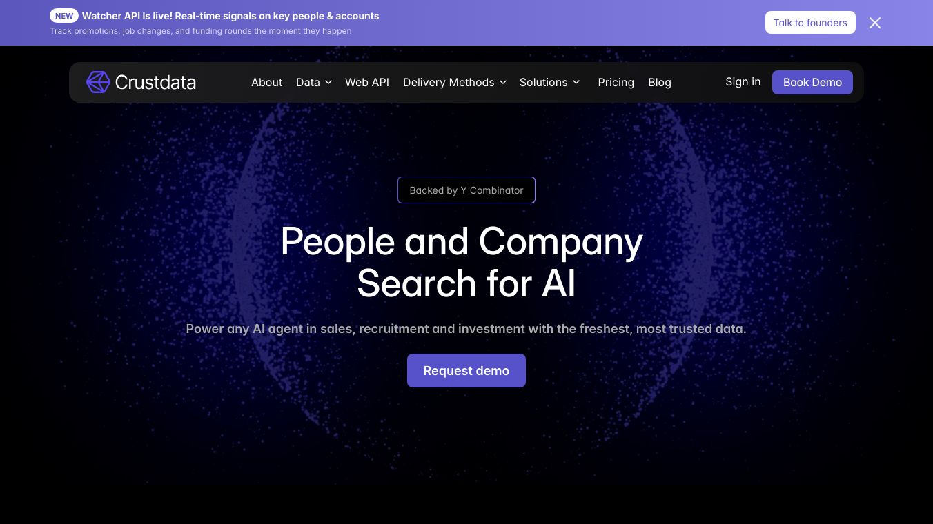 Web search API by Crustdata