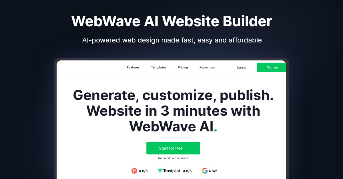 WebWave AI Website Builder