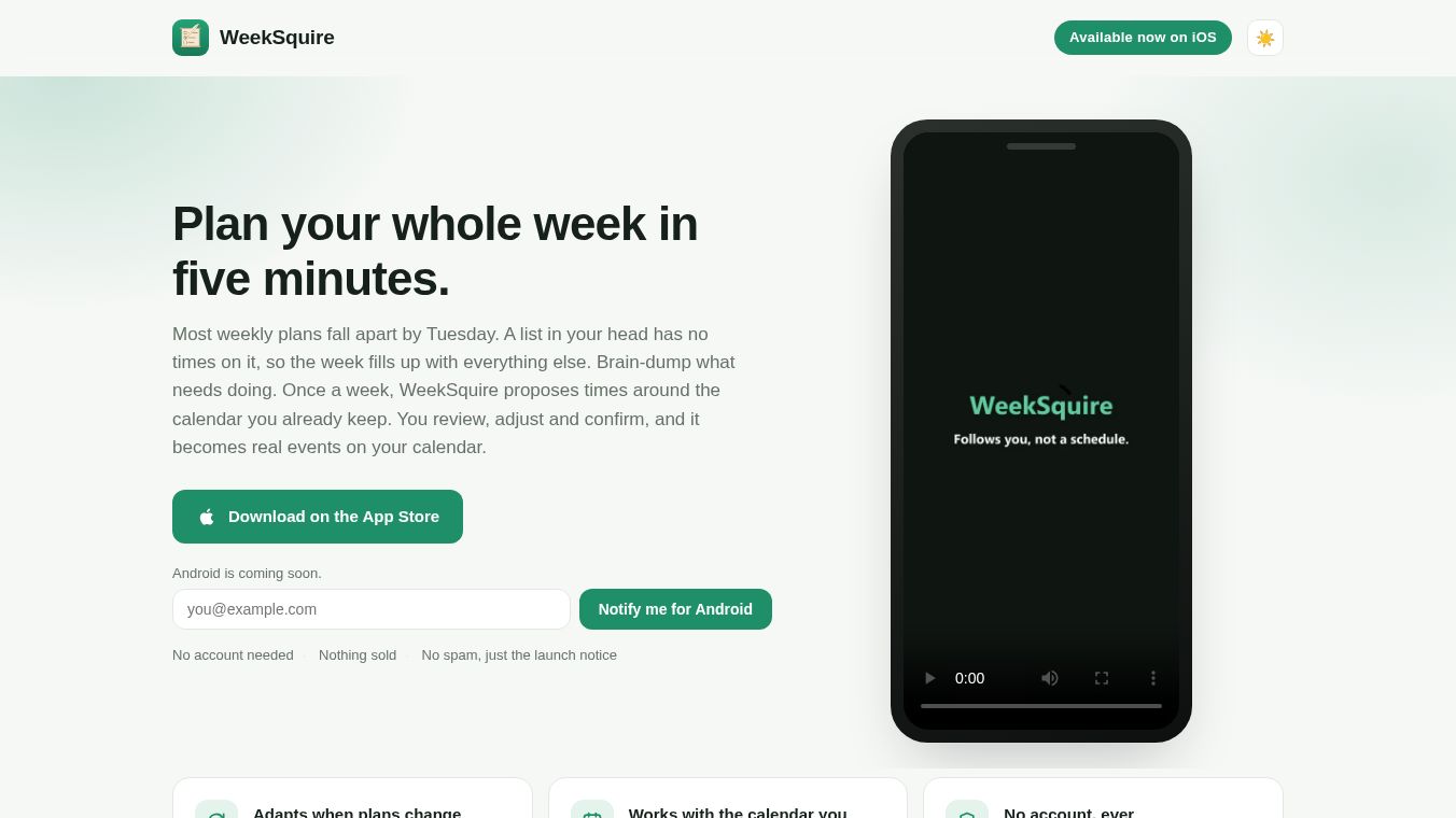WeekSquire