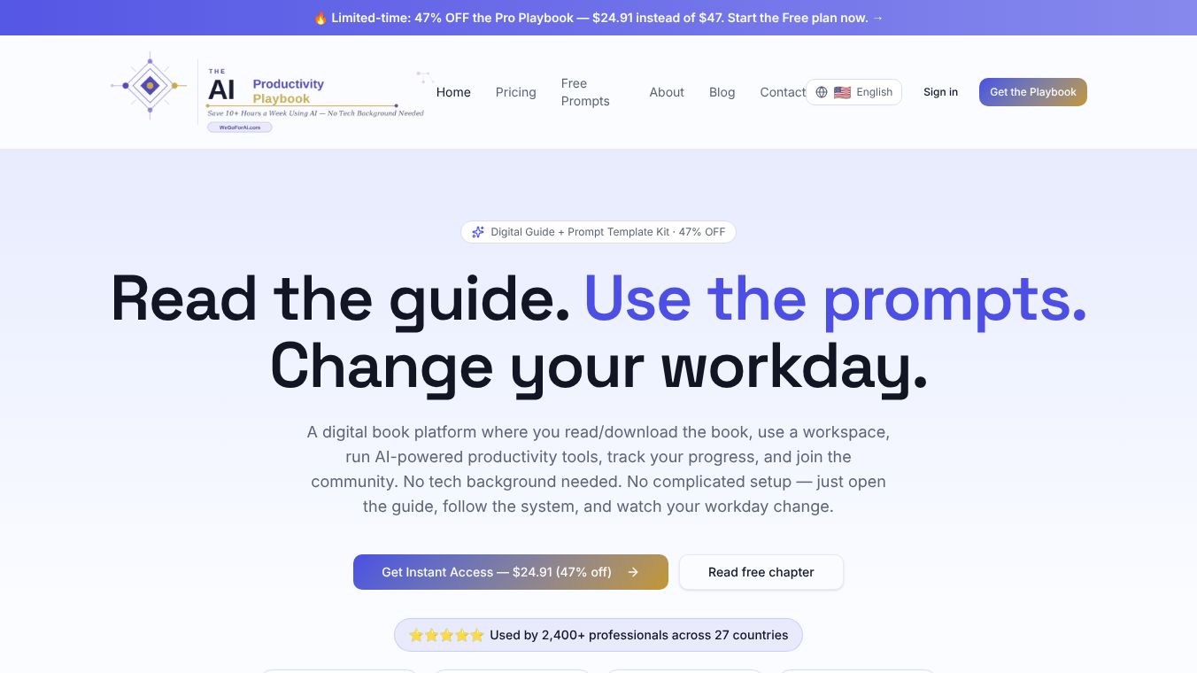 WeGoForAI — The AI Productivity Playbook