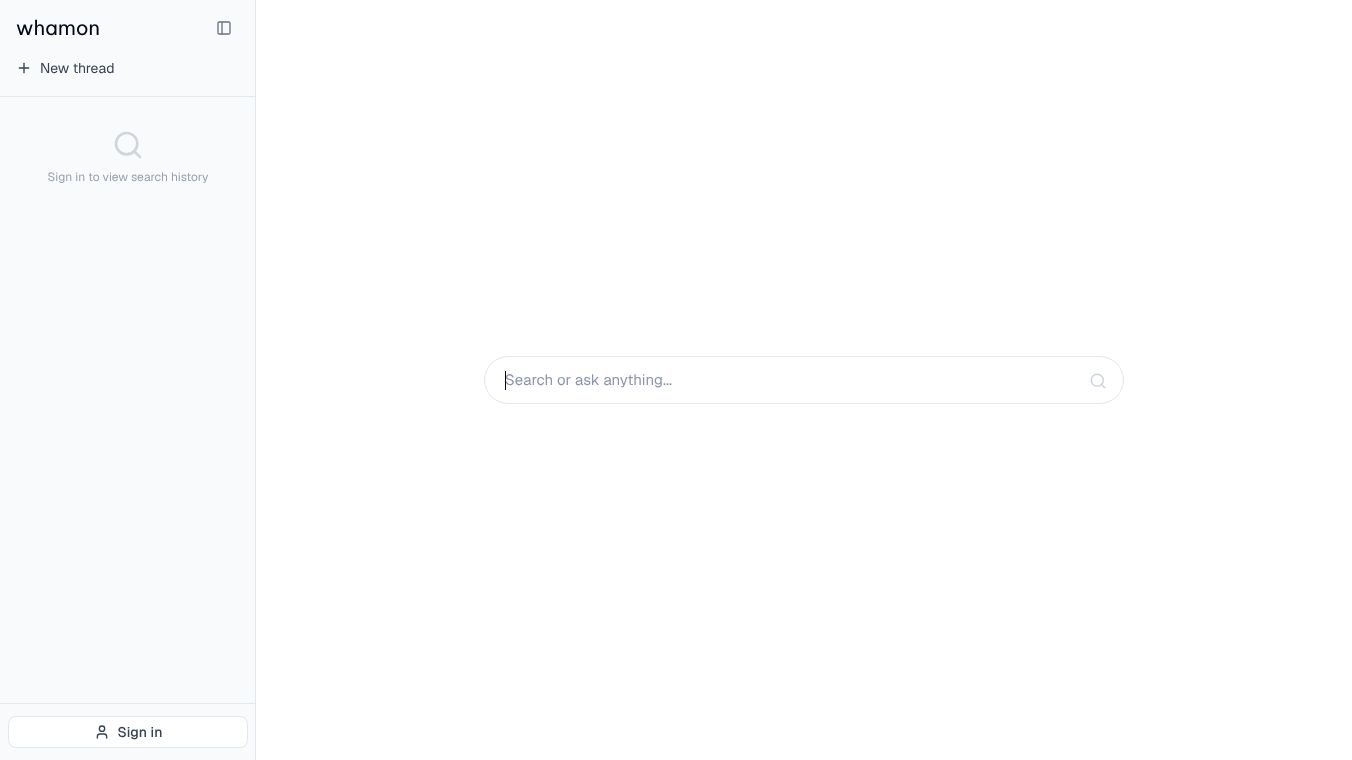 Whamon AI Search Engine