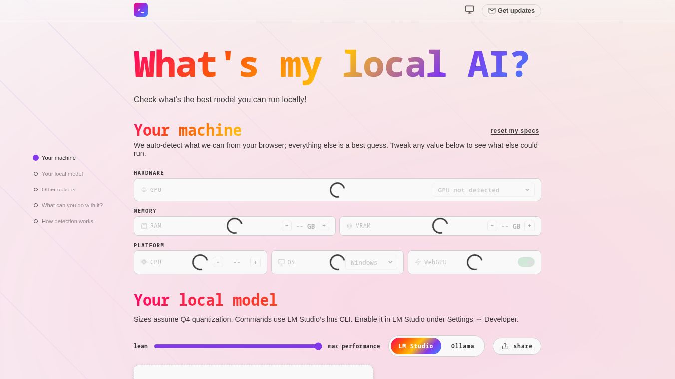 What's my local ai?