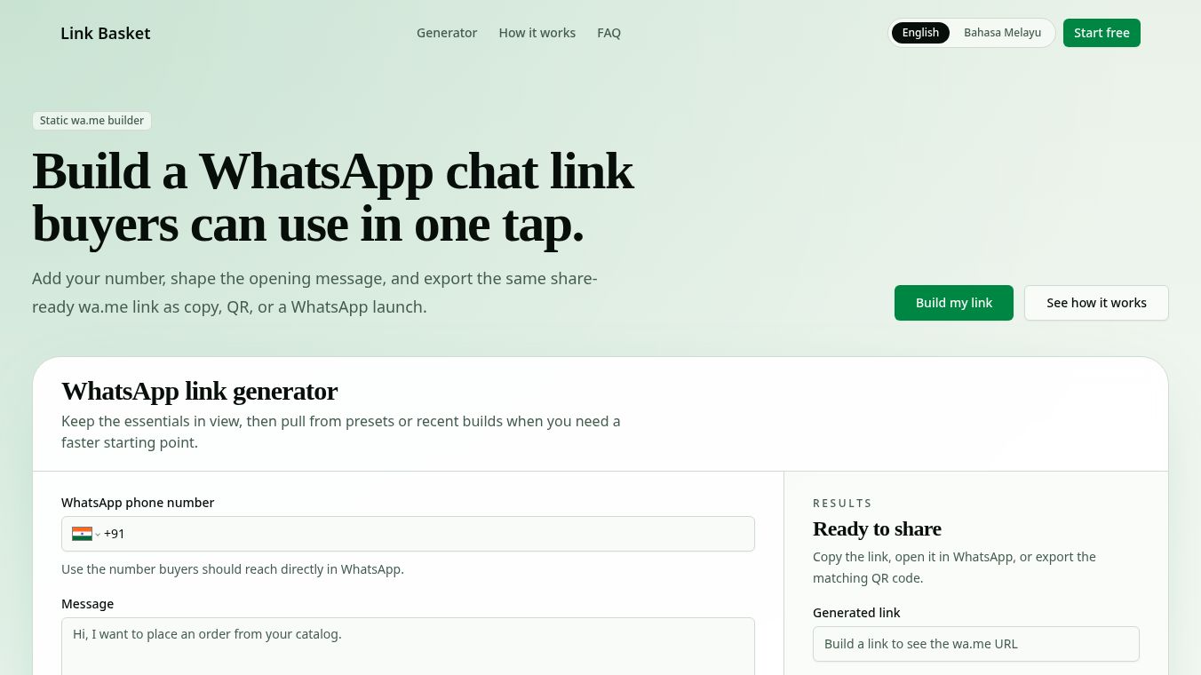 WhatsApp Link Generator