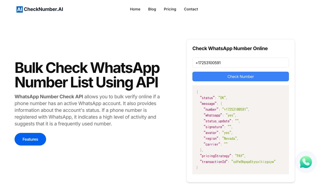 WhatsApp Number Checker