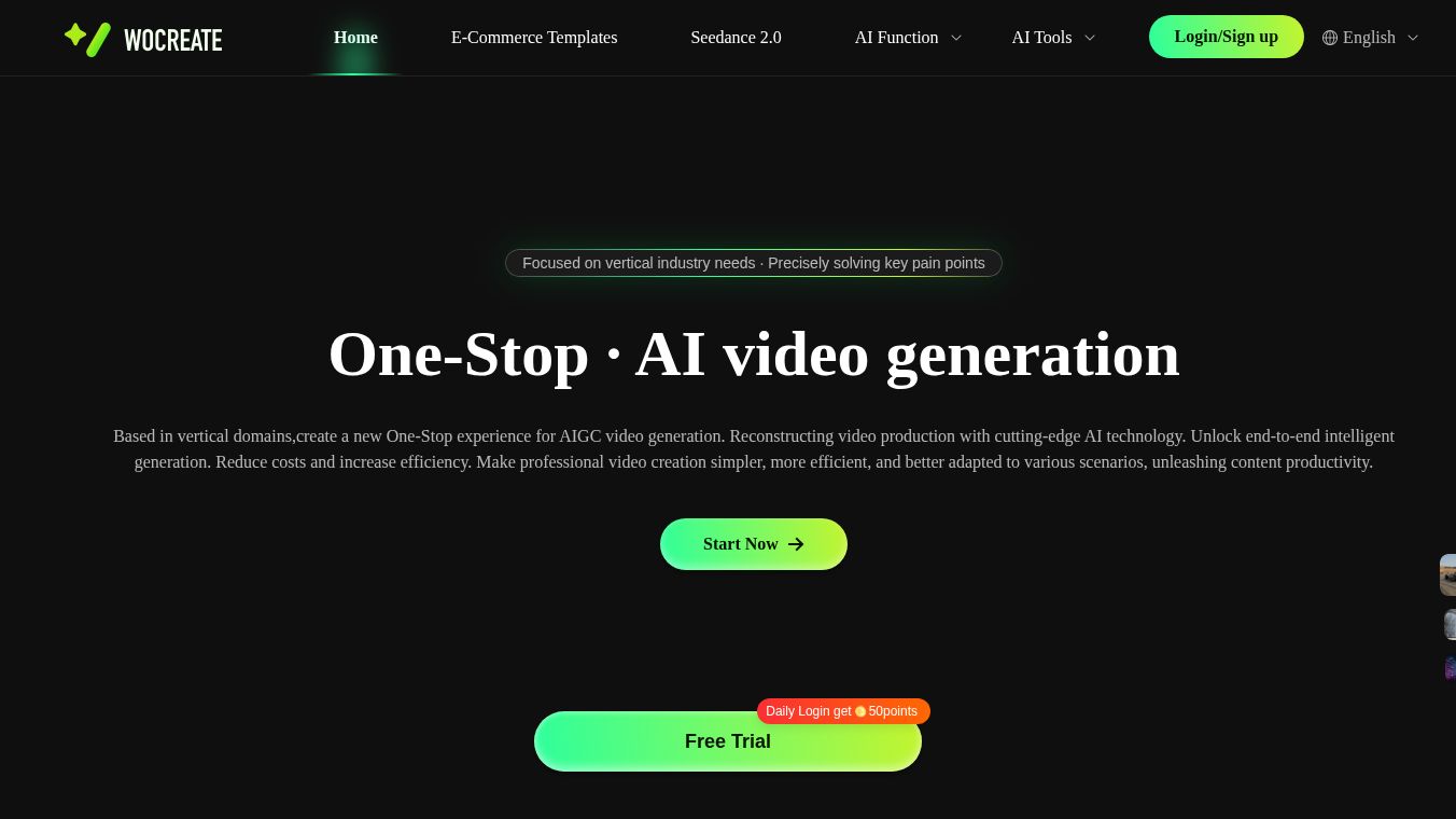 Wocreate · Start AI Creation Now