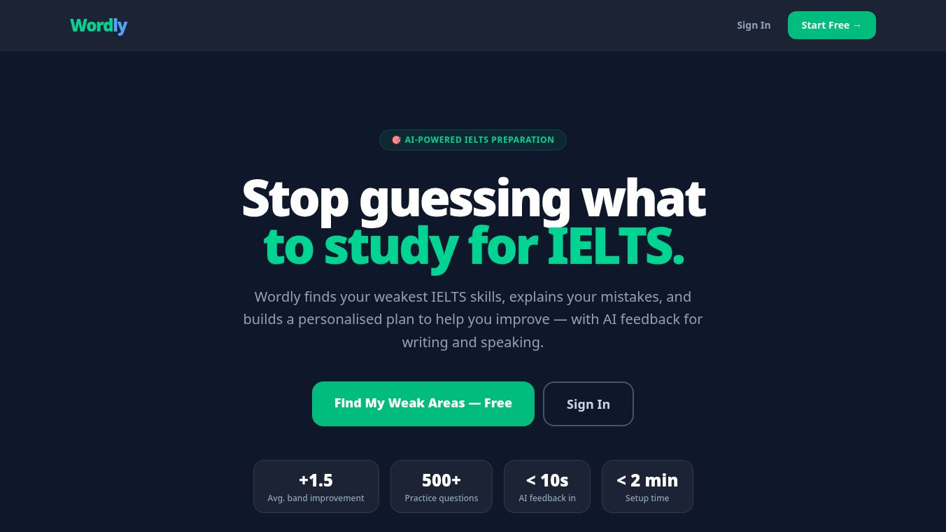 Wordly — AI-Powered IELTS Prep