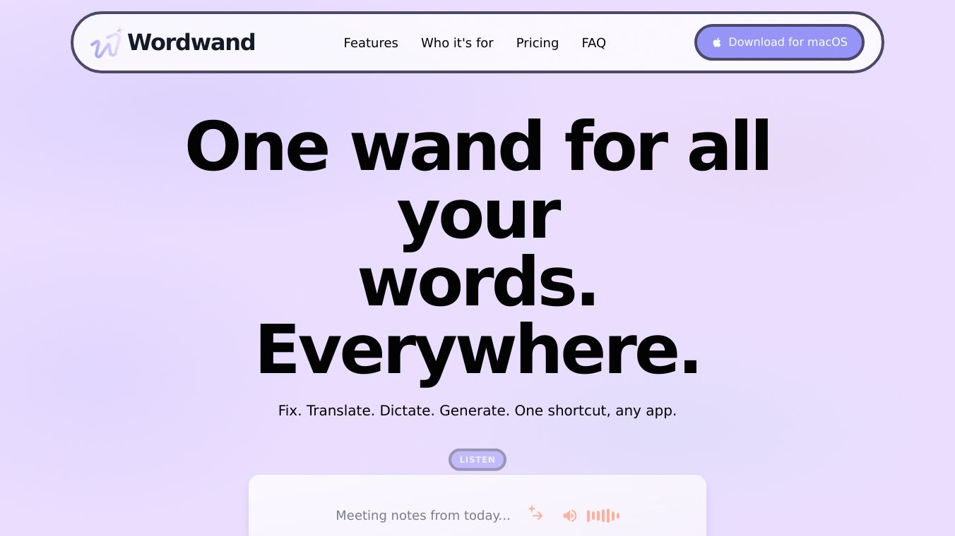 Wordwand