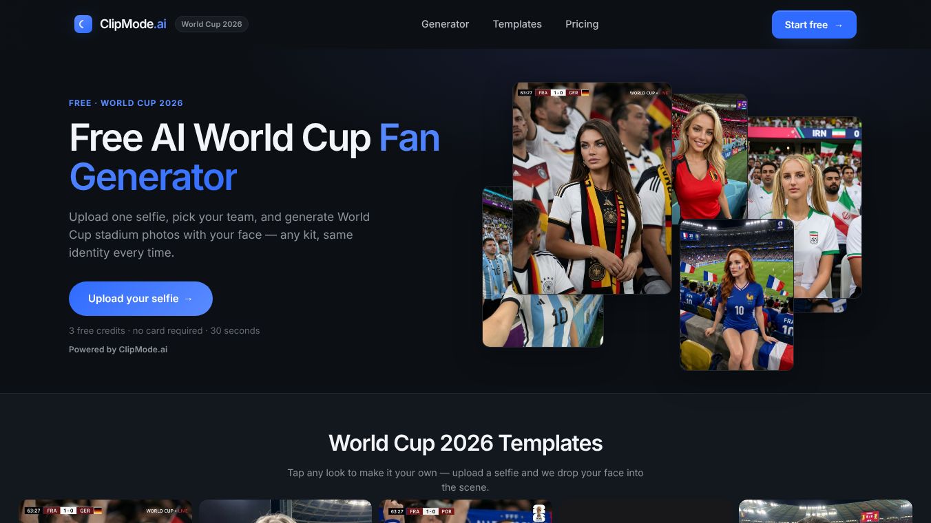 World Cup Photo AI