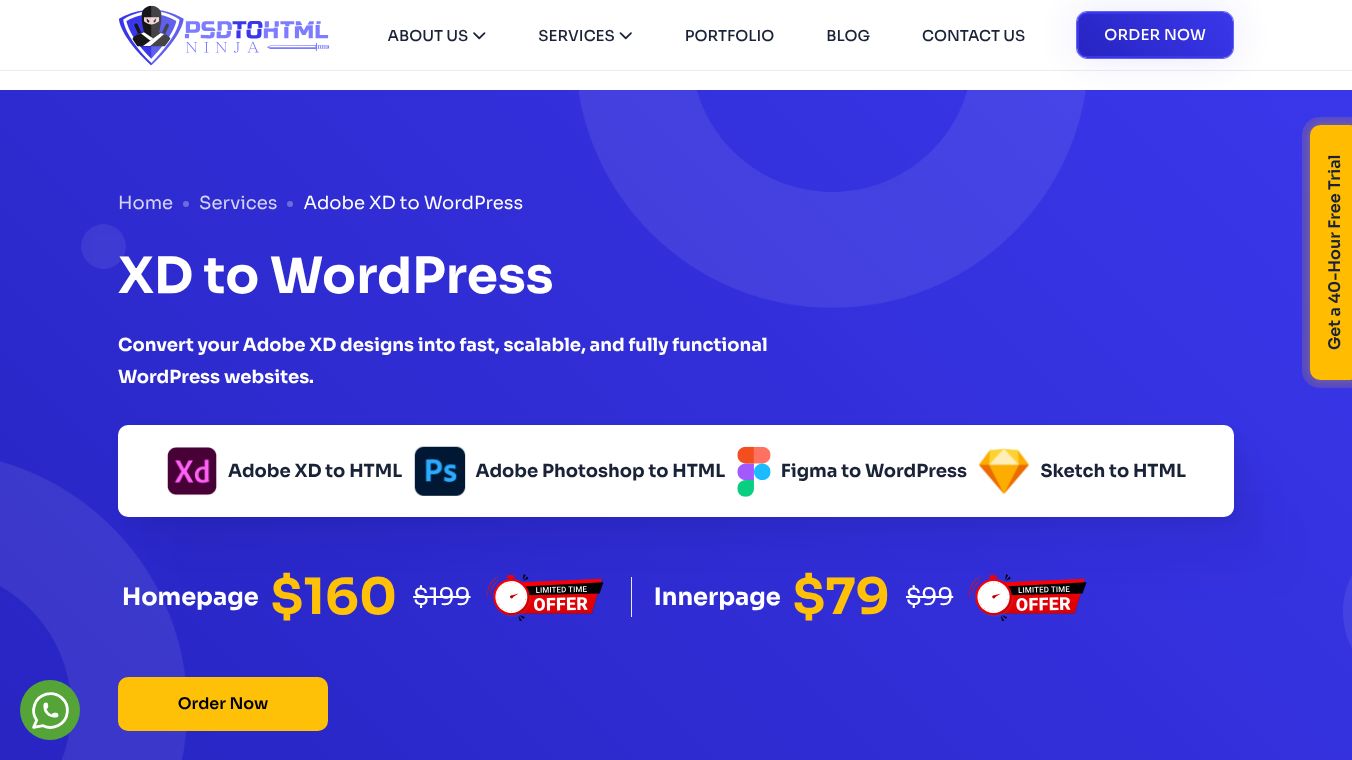 XD to WordPress by PSDtoHTMLNinja