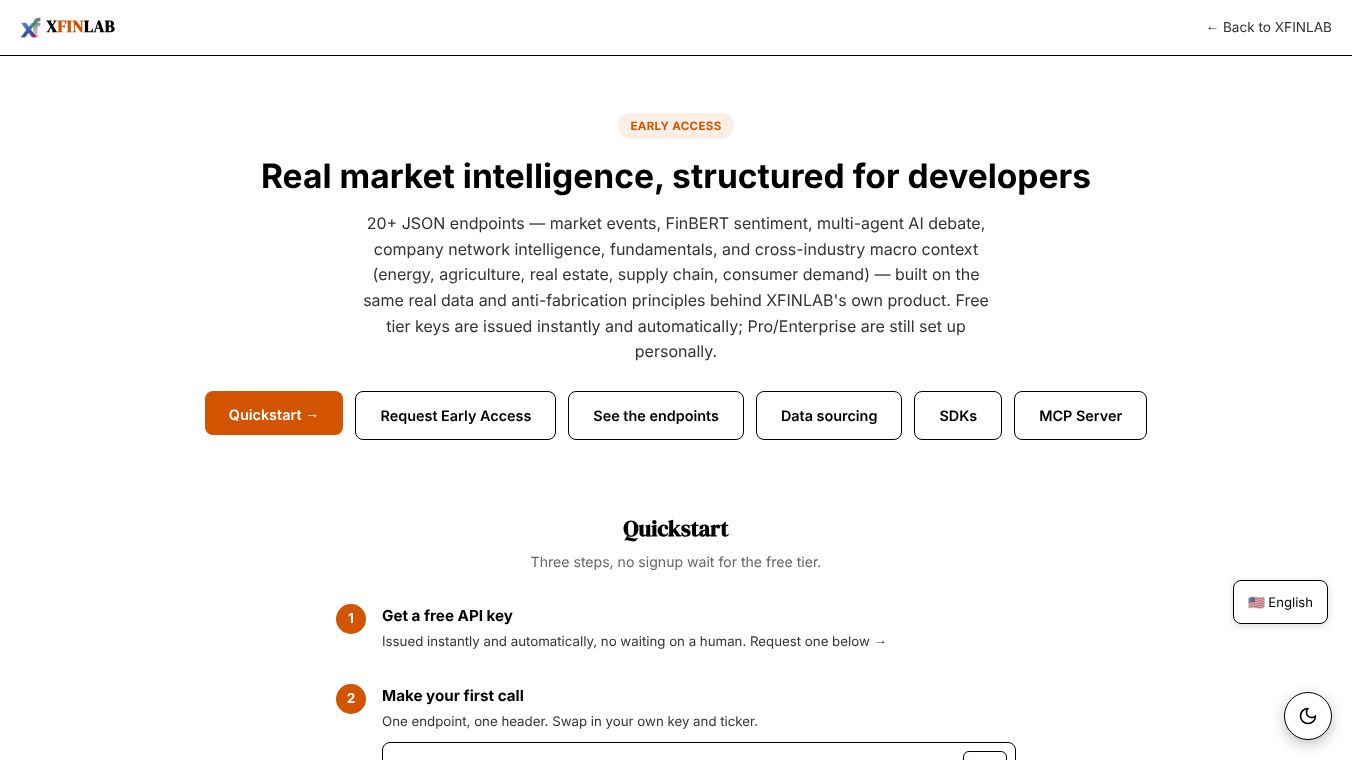 XFINLAB Intelligence API