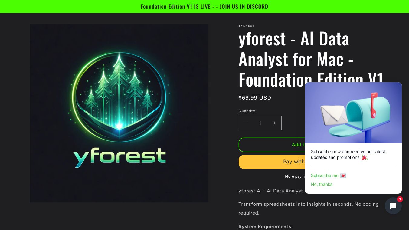 yforest ai - LOCAL Ai Analyst