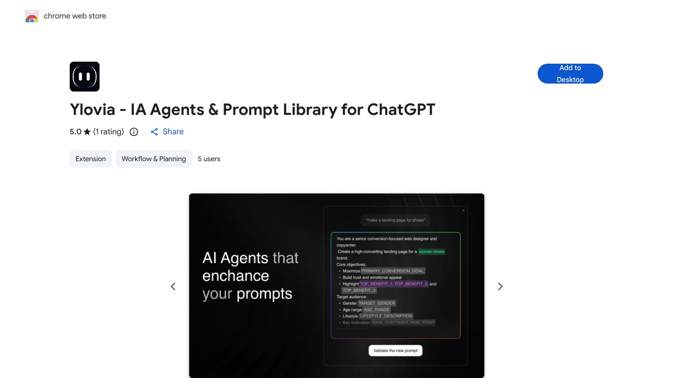 Ylovia – Turn ChatGPT into an AI Agent