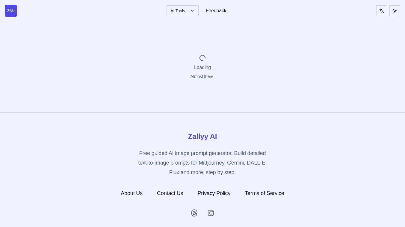 Zallyy AI — Image Prompt Generator