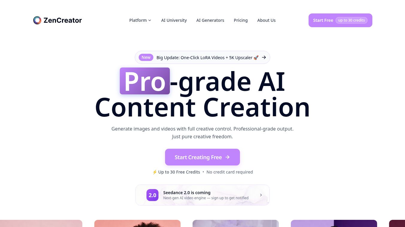 ZenCreator — Unrestricted AI Video & Photo