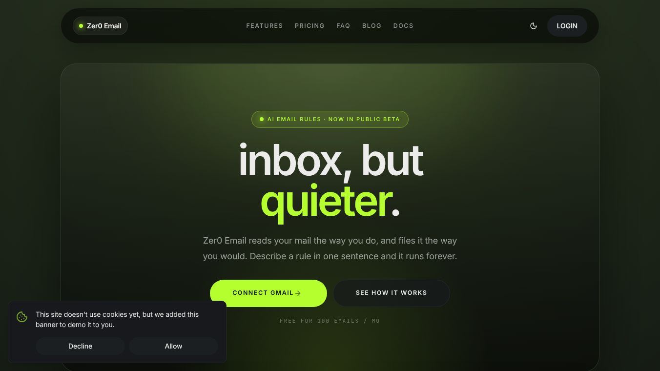 Zer0 Email