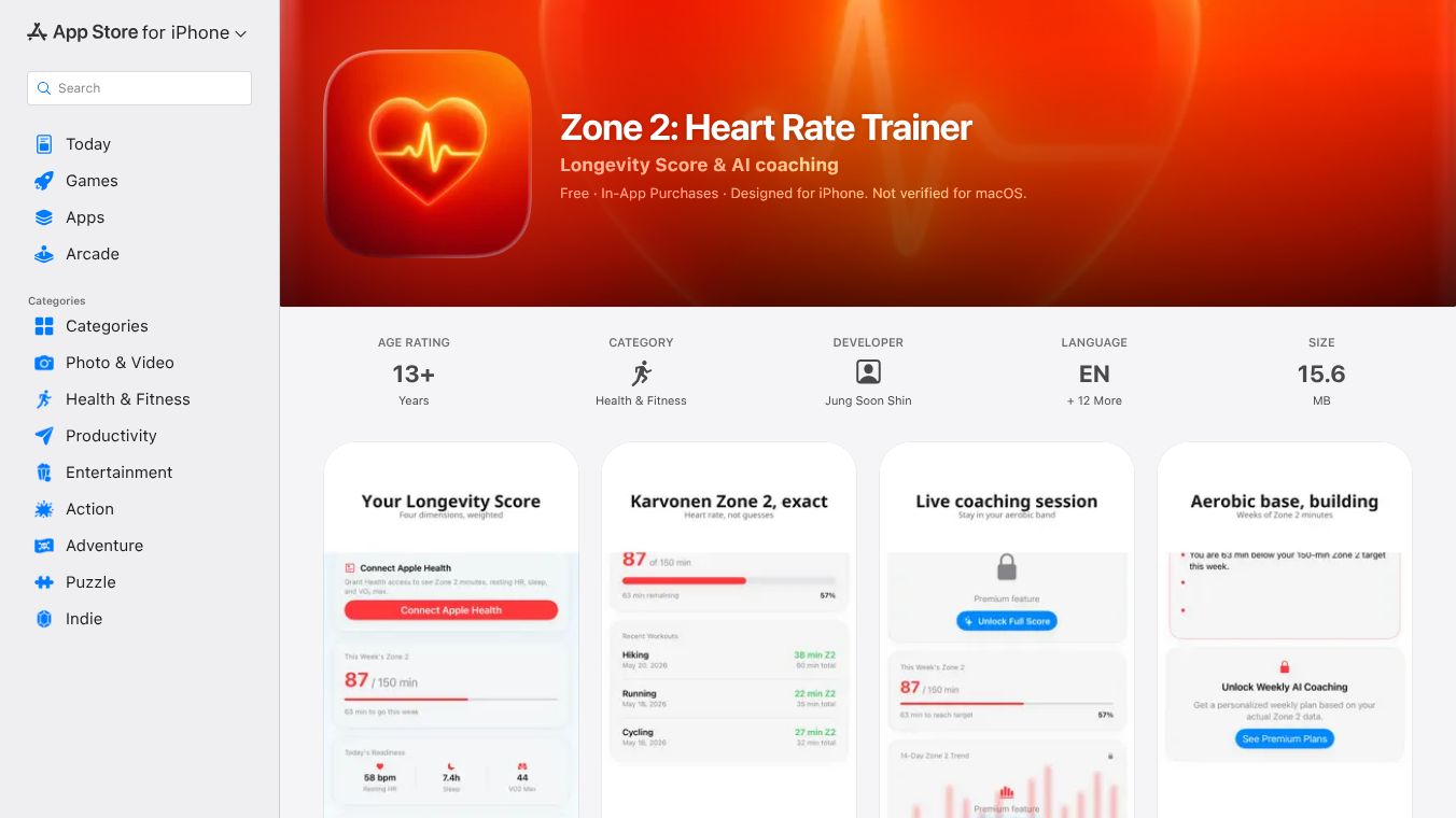 Zone 2 Longevity Coach