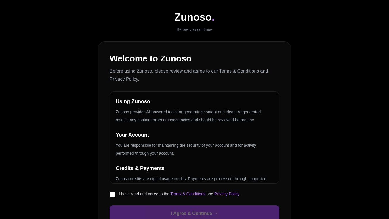 Zunoso AI