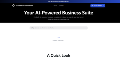 15-minute Business Plans
