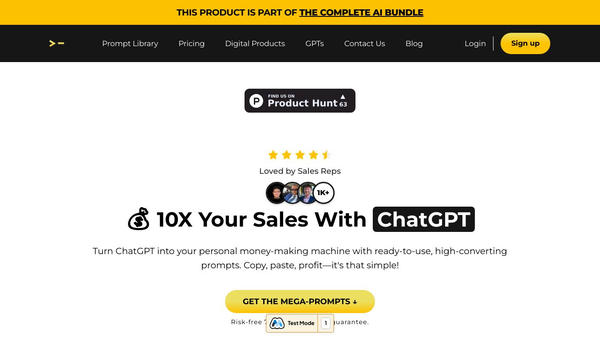 200+ ChatGPT Mega-Prompts for Sales