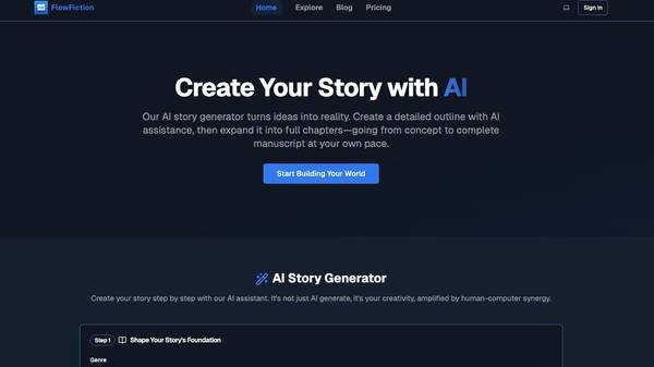 Flow Fiction:AI Story Generator