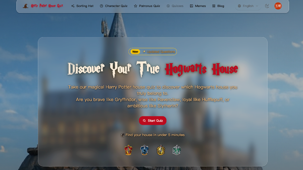Harry Potter House Quiz ORG