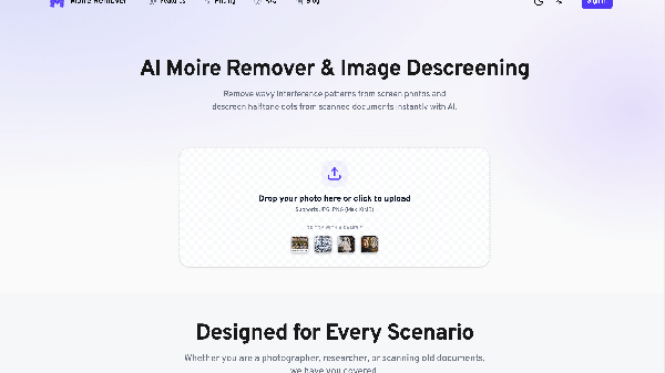 AI Moire Remover