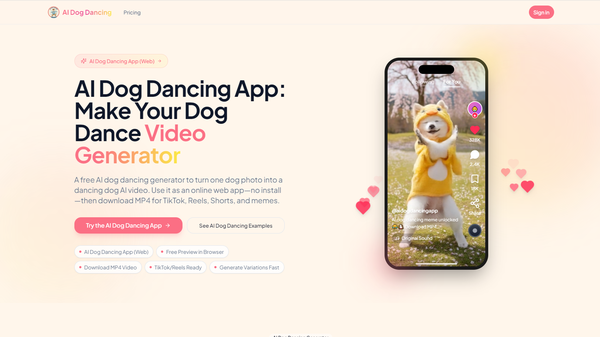 AI Dog Dancing