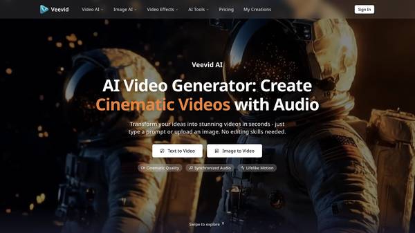AI Video Maker with Multiple Models - Veevid