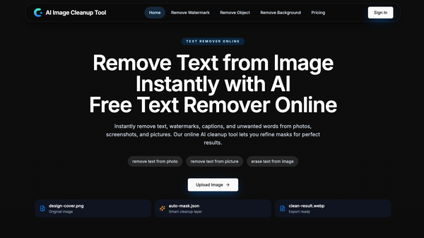 Remove text from image