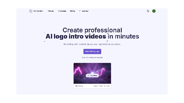 IntroVideo - AI Logo Intro Video Generator