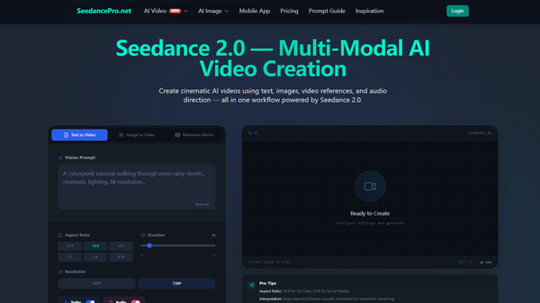 Seedance 2.0 AI  Video Generator