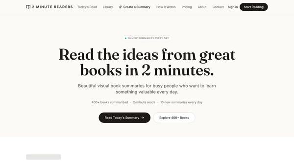 2 Minute Readers