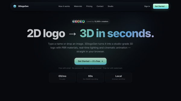 3DlogoGen