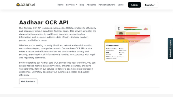 Aadhaar OCR API