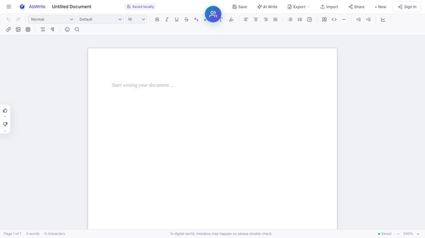 AbWrite: Next-Gen Ai Document Editor
