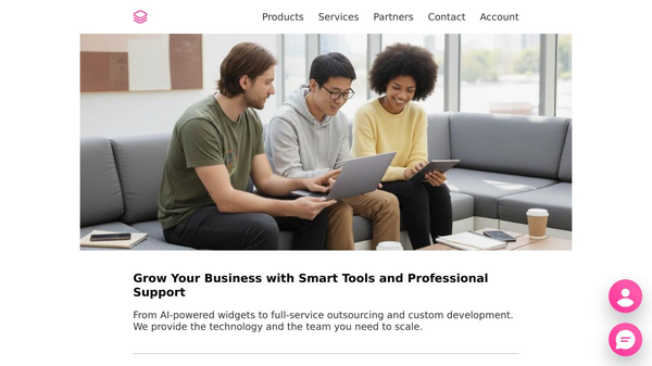 Account & AI Chat Widgets