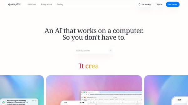 Adaptive — The Agent Computer