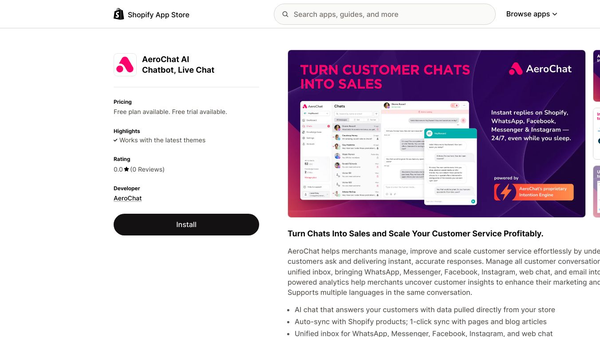 AeroChat AI Chat for Shopify