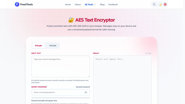 AES Text Encryptor