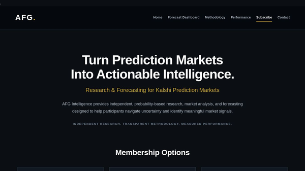 AFG Intelligence Subscription