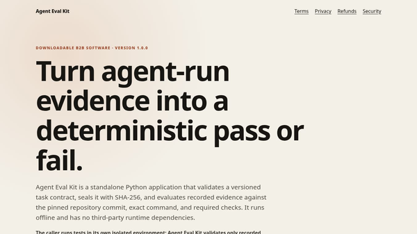 Agent Eval Kit