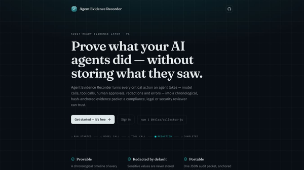 Agent Evidence Recorder